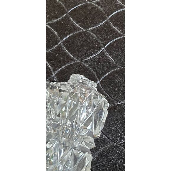 Cut Crystal Heart Salt and Pepper Shakers-Rare - Picture 5 of 11
